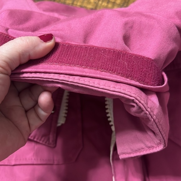 Woolrich Jacket Utility Wildberry Pink color size M VTG 80s front zipand pockets - Picture 12 of 13